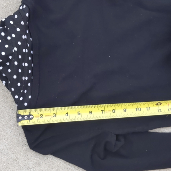 INC black white polka dot embellished bling jewels collar sweater shirt pullover - Picture 12 of 17